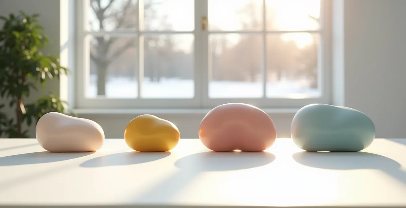 Graphique symbolique montrant l'évolution comportementale de cohortes clients selon les saisons