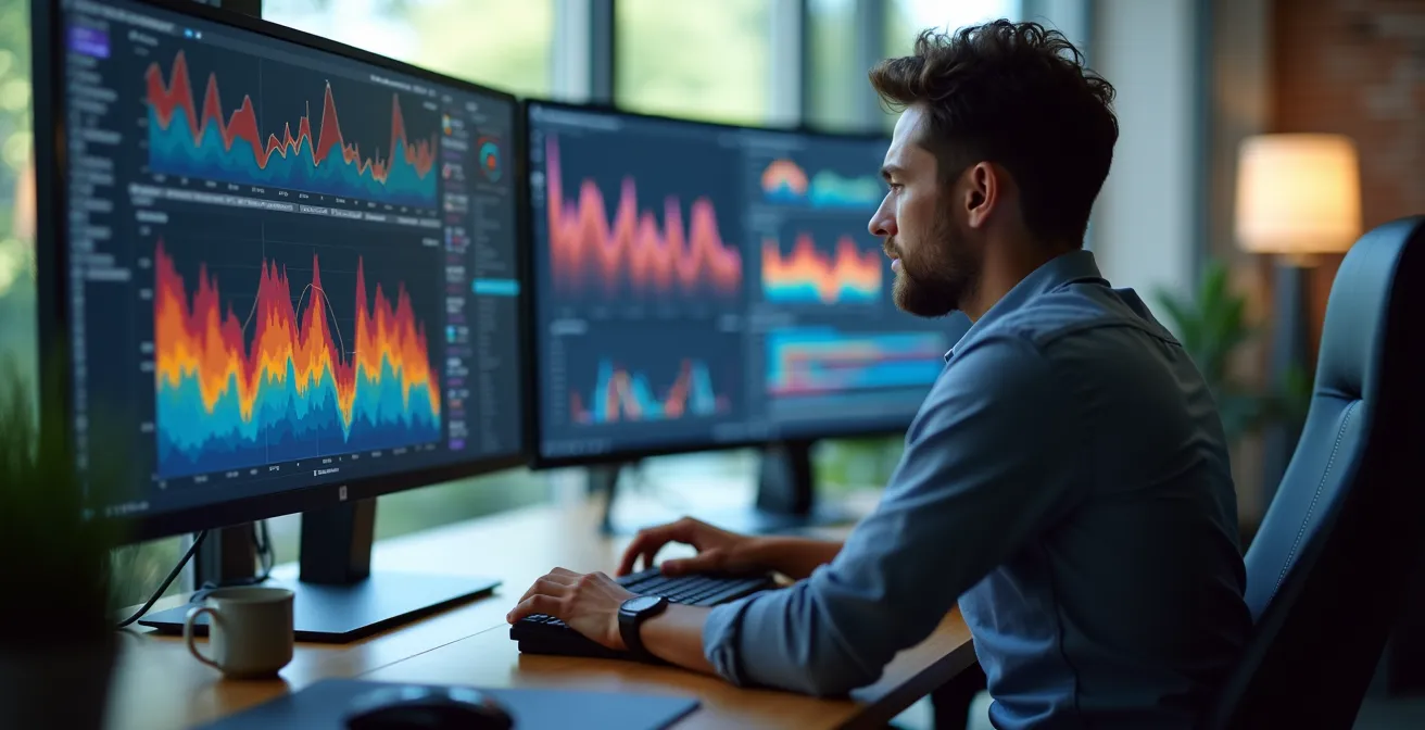 Dashboard de monitoring des Core Web Vitals avec métriques en temps réel