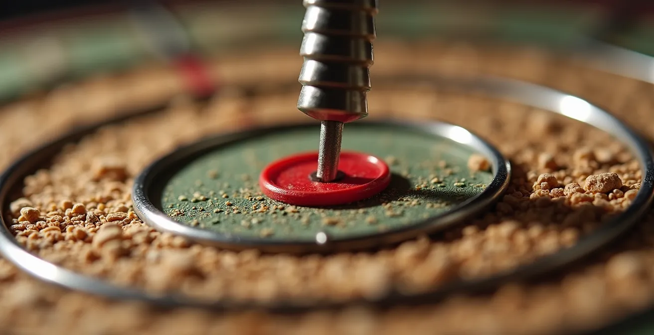 Métaphore visuelle du ciblage précis de l'intention commerciale