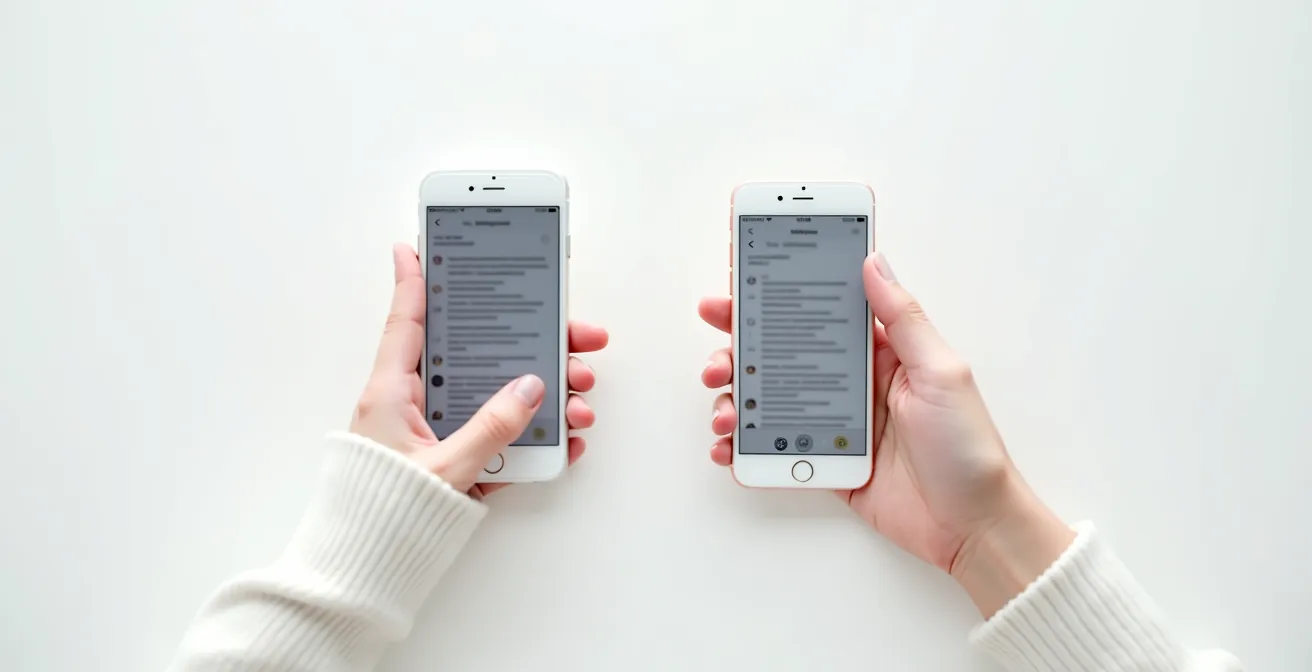 Interface montrant la différence entre scroll infini et pagination avec accent sur le contrôle utilisateur